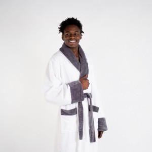 Premium White Turkish Cotton Bathrobe for Men